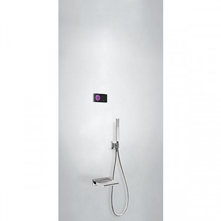 Tres Shower Technology kompletny zestaw wannowy podtynkowy termostatyczny elektroniczny 2-drożny kaskada chrom