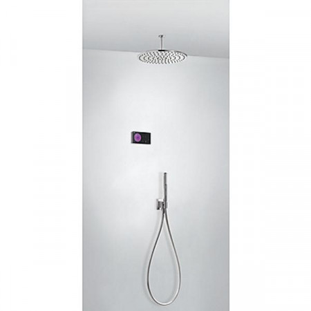 Tres Shower Technology kompletny zestaw prysznicowy podtynkowy termostatyczny elektroniczny 2-drożny deszczownica średnica 300 mm chrom