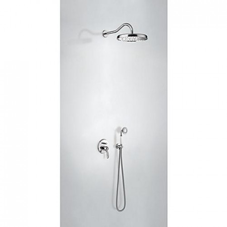 Tres Mono-Clasic kompletny zestaw prysznicowy podtynkowy deszczownica średnica 310 mm chrom