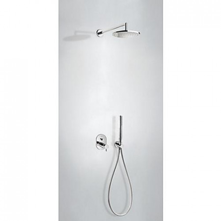 Tres Lex-Tres kompletny zestaw prysznicowy podtynkowy termostatyczny deszczownica średnica 250 mm chrom