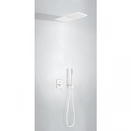 Tres Mono-Term kompletny zestaw prysznicowy podtynkowy deszczownica 160x550 mm biały matowy