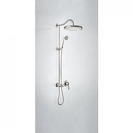 Tres Mono-Clasic kompletny zestaw prysznicowy podtynkowy deszczownica średnica 310 mm stalowy