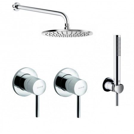 Kludi Bozz Zestaw prysznicowy podtynkowy, deszczownica 25 (389250576+38826N+6432505-00)chrom