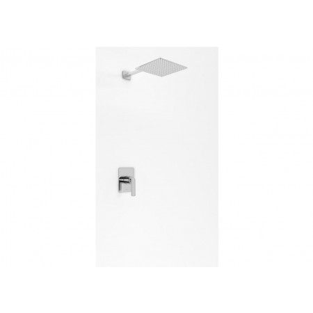 Kohlman Experience Zestaw prysznicowy podtynkowy z deszczownicą kwadratową 20x20 cm, chrom