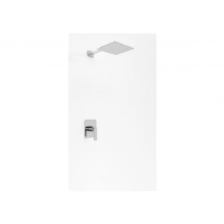 Kohlman Experience Zestaw prysznicowy podtynkowy z deszczownicą kwadratową 25x25 cm, chrom