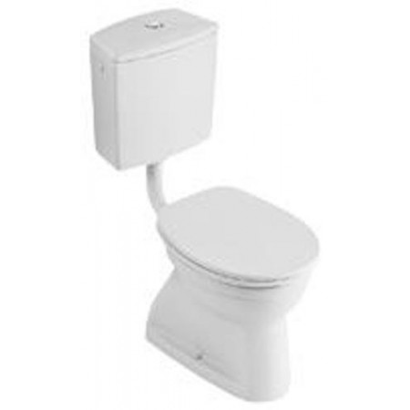 Villeroy & Boch O.Novo miska WC stojąca z pólka, 355 x 465 mm, odplyw poziomy, Weiss Alpin Ceramicplus - 11044_O1