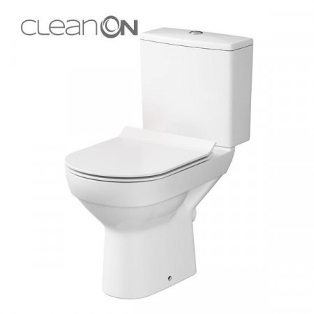 Cersanit City Clean On kompletny kompakt WC, miska + zbiornik 3/5 l + deska dur antyb wo łw box
