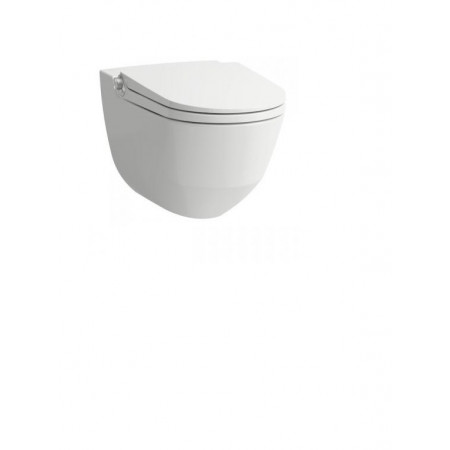 Laufen Cleanet Riva Toaleta WC podwieszana 60x39,5 cm myjąca Rimless bez kołnierza z deską sedesową wolnoopadającą, biała