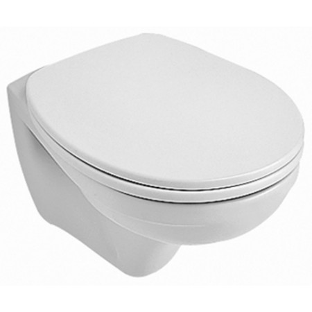 Villeroy & Boch O.novo, miska WC wisząca krótka, 350 x 490 mm, Weiss Alpin Ceramicplus - 10936_O1