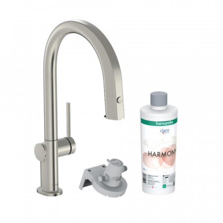 Hansgrohe Aqittura M91 FilterSystem 210 Zestaw startowy z baterią zlewozmywakową, kuchenną z wyciąganą wylewką, sBox, M stal szlachetna - 846293_O1