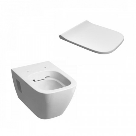 Koło Modo Zestaw Miska WC wisząca Rimfree + Deska wolnoopadająca łatwo wypinana (L33120000+L30112000)