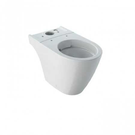 Geberit iCon miska stojąca WC do kompaktu, lejowa, ukryte mocowania, Rimfree