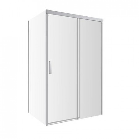 Omnires Soho kabina prostokąt, drzwi przesuwne, 120x90cm, chrom & transparentny
