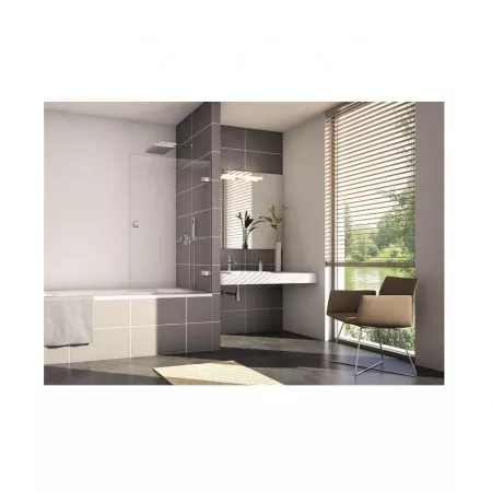 SanSwiss Easy Parawan 75 cm profil połysk, szkło przezroczyste