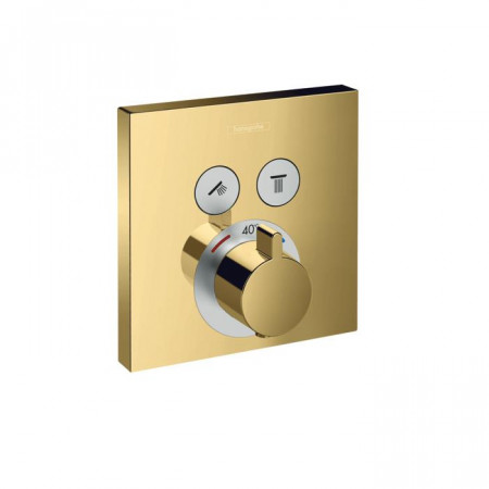 Hansgrohe ShowerSelect Element nadtynkowy termostatyczny ShowerSelect Złoto optyczne