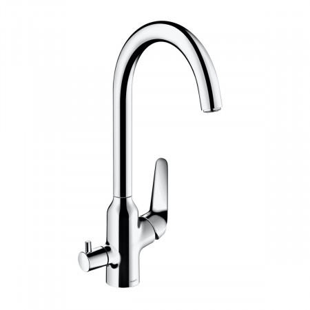 Hansgrohe Focus M42 bateria kuchenna 220 z zaworem odcinającym 1jet Chrom