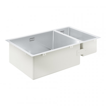Grohe K700U zlewozmywak 1,5 komorowy podblatowy 76 x 45 cm ze stali szlachetnej
