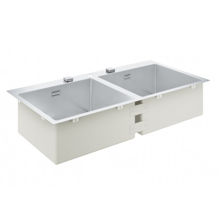 Grohe K800 podwójny zlewozmywak 102,4 x 51 cm ze stali szlachetnej