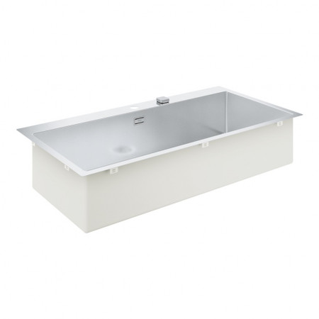 Grohe K800 zlewozmywak wpuszczany w blat 102,4 x 51 cm ze stali szlachetnej