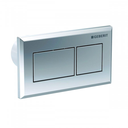 Geberit Pneumatyczny przycisk uruchamiający WC , kształt geometryczny, podtynkowy, dwudzielny, Sigma 8cm, chrom szczotk.