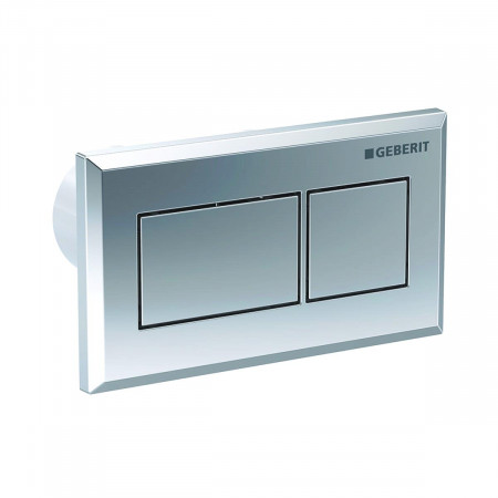 Geberit Pneumatyczny przycisk uruchamiający WC , kształt geometryczny, podtynkowy, dwudzielny, Sigma 8cm, chrom