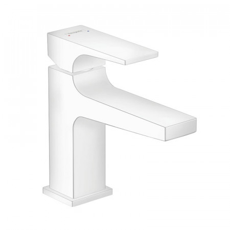 Hansgrohe Metropol bateria umywalkowa 100 z kpl. odpływowym Push-Open uchwyt jednoramienny Biały Matowy