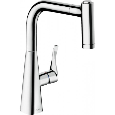 Hansgrohe Metris M71 bateria kuchenna 220 w/w 2jet sBox Stal Szlachetna Finish