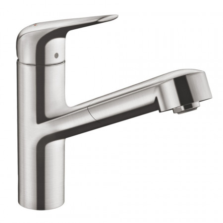 Hansgrohe Focus M42 bateria kuchenna 150 w/w 1jet sBox Stal Szlachetna Finish