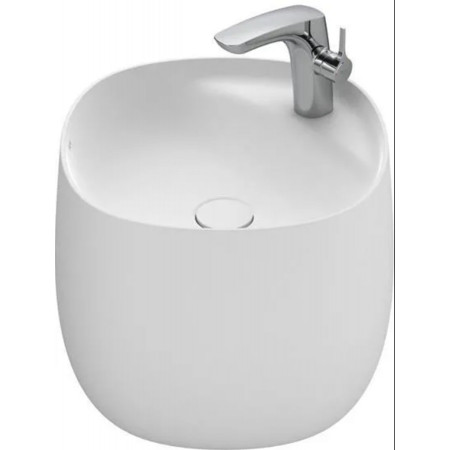 Roca Beyond umywalka ścienna 430x430mm fineceramic biała mat