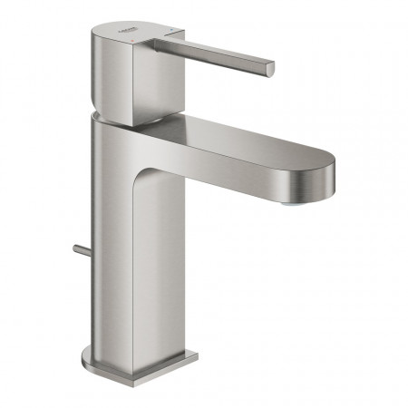 Grohe Plus Bateria umywalkowa S z cięgłem stal nierdzewna