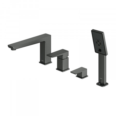 Omnires Parma bateria wannowa 4-otworowa, grafit