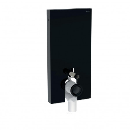 Geberit Moduł sanitarny Monolith do WC stojącego, H101, czarny, boki czarne