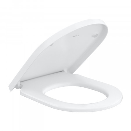 Villeroy & Boch Subway 3.0 deska WC sedesowa zawiasy stal Stone White