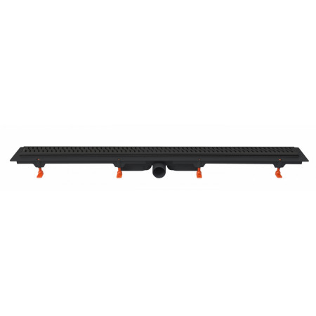 Werit jomotech pakiet exclusive 50 / odpływ liniowy 750 mm / maskownica exclusive czarny mat / mata