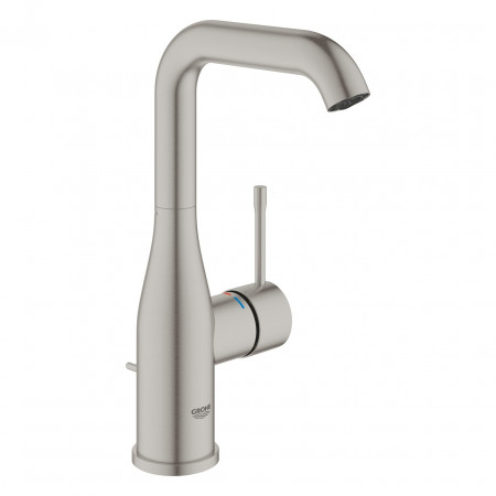 Grohe Essence Bateria umywalkowa L z cięgłem stal nierdzewna