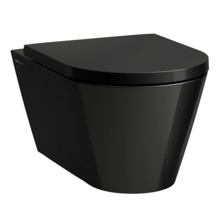 Kartell by LAUFEN KOLOR CZARNY POŁYSK Miska podwieszana rimless wc 370 x 545 mmzgodna z systemem spłukiwania 3/4,5 l.pełne szkliwienie powierzchni mających kontakt z wodąbez kołnierza spłukującego W komplecie:- zestaw montażowy LAUFEN EasyFit M12 892827Do