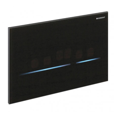 Geberit Elektroniczny zestaw uruchamiający WC Geberit, Sigma80, 12cm, szkło czarne