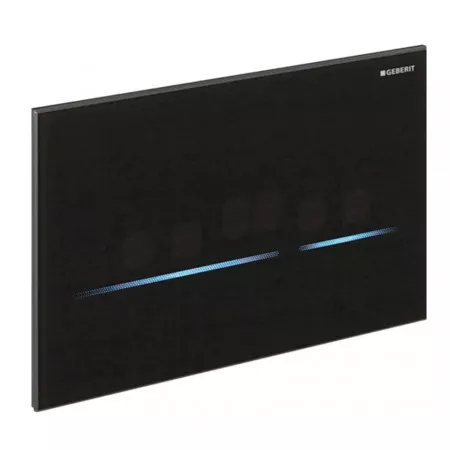Geberit Elektroniczny zestaw uruchamiający WC Sigma80, 12cm, szkło czarne