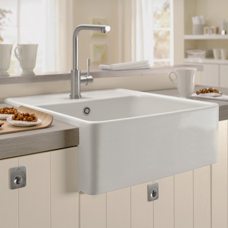 Villeroy & Boch zlewozmywak jednokomorowy 595 x 630 x 220 mm Snow White 