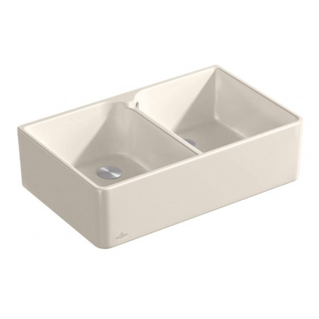 Villeroy & Boch Farmhouse 80 X zlewozmywak dwukomorowy 795 x 500 x 220 mm Crema CeramicPlus