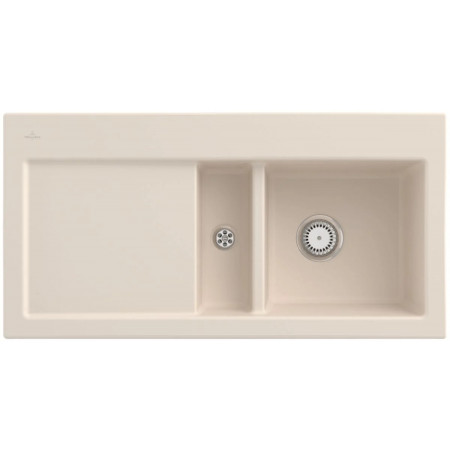 Villeroy & Boch Subway 60 zlewozmywak wbudowany 1000 x 510 x 220 mm Ivory CeramicPlus