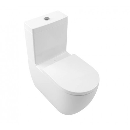 Villeroy & Boch Subway 3.0 Miska WC lejowa do WC-kompaktu bez kołnierza wewnętrznego Weiss Alpin CeramicPlus