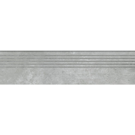 Tubądzin Stopnica podłogowa Epoxy Graphite MAT 119,8x29,6 Gat.1