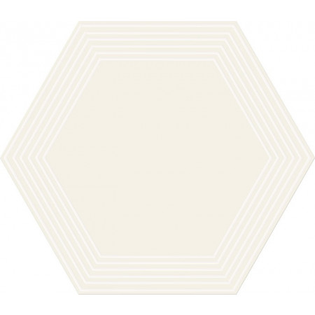 Tubądzin Dekor ścienny Cielo e Terra Bianco Geometry 2 MAT 22,1x19,2x1 Gat.1