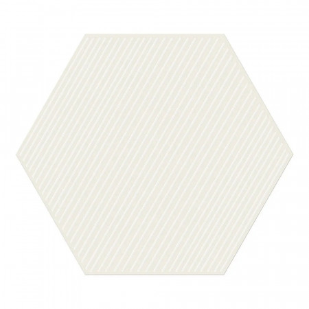 Tubądzin Dekor ścienny Cielo e Terra Bianco Geometry 3 MAT 22,1x19,2x1 Gat.1