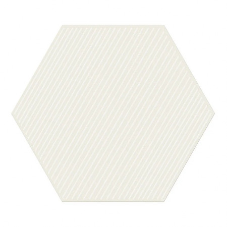 Tubądzin Dekor ścienny Cielo e Terra Bianco Geometry 3 MAT 22,1x19,2x0,6 Gat.1