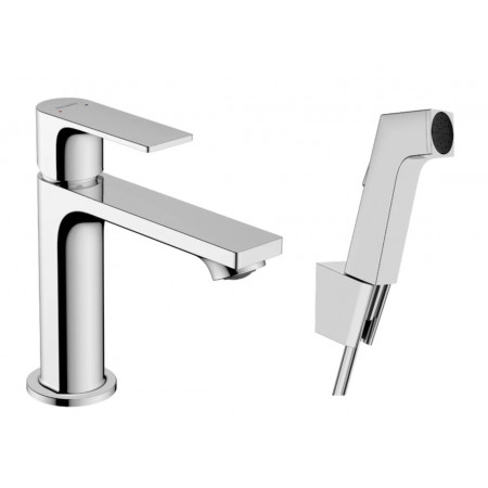 Hansgrohe Rebris E bateria umywalkowa 110 z główką Bidette i wężem 160 cm bez korka Chrom