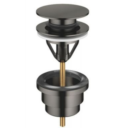Dornbracht zestaw odpływowy z odcięciem ciśnienia 1 1/4" Dark Platinum matt