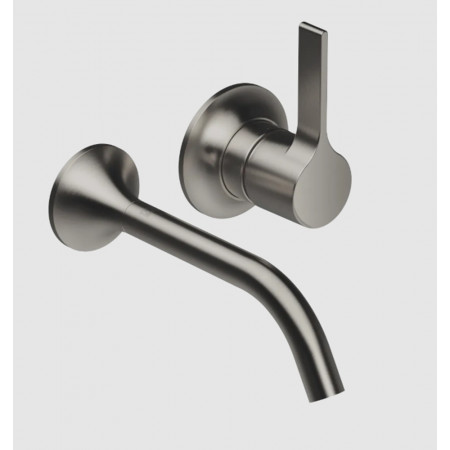 Dornbracht VAIA bateria umywalkowa ścienna z miesz. bez korka autom. Dark Platinum matt