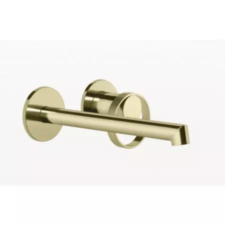 Gessi Anello bateria podtynkowa umywalkowa ścienna długa wylewka bez odpływu Brass PVD